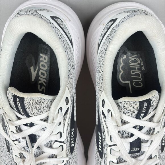 Brooks Adrenaline GTS 23 Athletic Running Shoes Womens 7 Gray Black Knit Upper - Picture 8 of 10